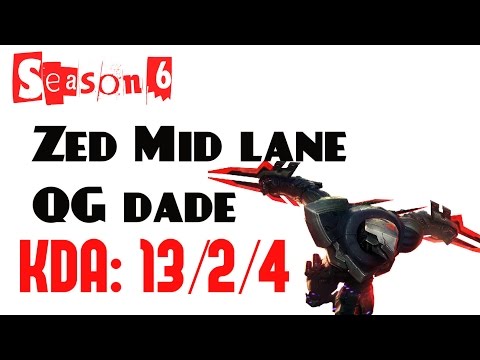 Korea Challenger LOL - QG dade - Zed Mid lane (Feb 10, 2016)