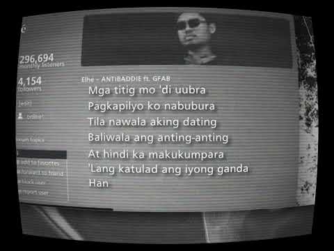 Elhé - ANTIBADDIE ft. GFAB (Lyric Visualizer)