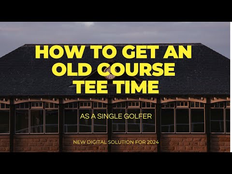 How to Play the Old Course as a Single Golfer - St Andrews Links - Singles Daily Draw