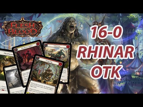Official Armory 16-0 Rhinar OTK Blitz Deck Tech!! Competitive Flesh and Blood TCG Guide