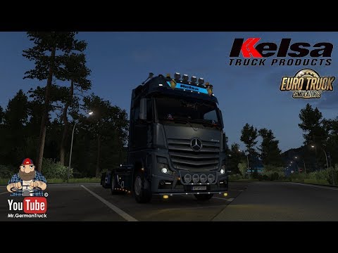 [ETS2 v1.35] Kelsa Lightbars for Mercedes Benz Actros MP3 & MP4 v 1.11