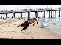 16 Year Old Beast: Sage Vito Raw Uncut Huntington Beach (Double Backflip, tricking)