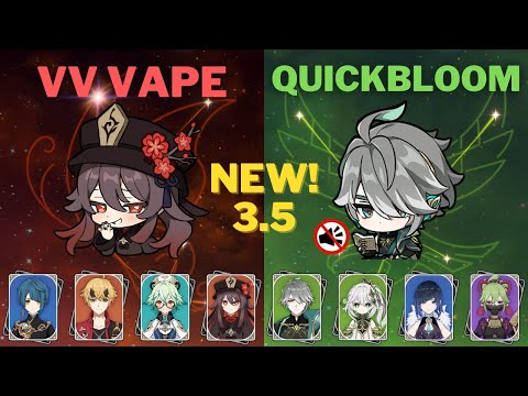 C1 Hu Tao VV Vape & C0 Quickbloom Alhaitham - 3.5 NEW Spiral Abyss Floor 12