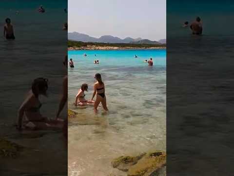Beach walk in Stunning Cala Sabina Sardinia ✨☀️🏖🇮🇹 #shorts #summer #beach #travel