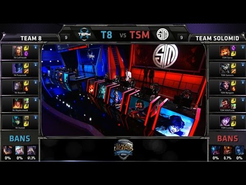 NA LCS T8 vs TSM Game 1 Highlights (NA LCS Spring 2015)