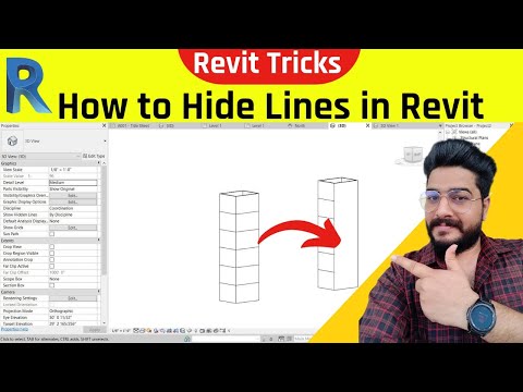 REVIT Tricks || How to Hide Lines in Revit For good presentation and drawings