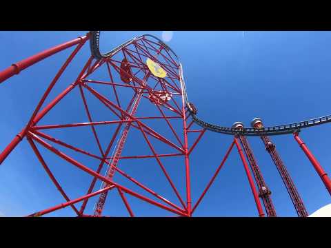 Red Force and Junior Red Force Off-ride Ferrari Land 2019 4K 60FPS