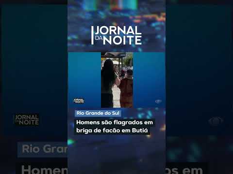 Homens são flagrados em briga de facão em Butiá