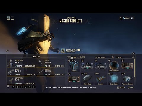 Warframe (Sabotage Mission)