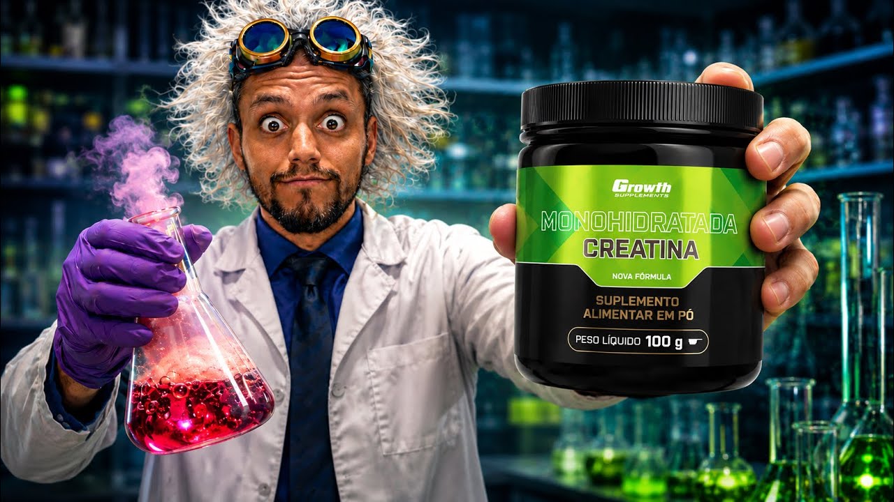 Miniatura da avaliação em vídeo de Creatina Growth Supplements 120 Cápsulas