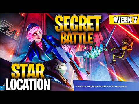 WEEK 7 SECRET BATTLE STAR LOCATION GUIDE! - Fortnite Find the Secret Battle Star in Loading Screen 7