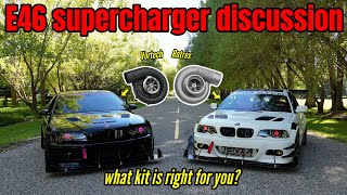 Which BMW E46 supercharger is better? Rotrex Active autowerke kit VS. Vortech V3 VF engineering kit