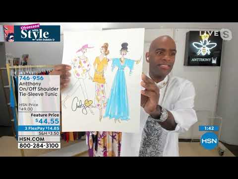 Antthony On/Off Shoulder TieSleeve Tunic