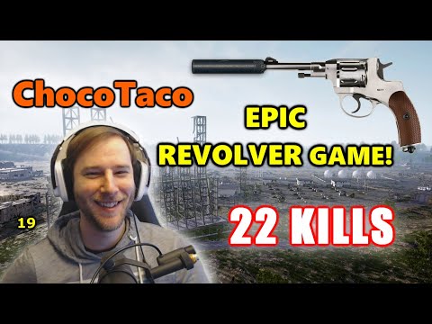 ChocoTaco & Halifax - EPIC REVOLVER GAME! - 22 KILLS - DUO - PUBG