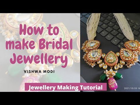 How To Make Bridal jewellery || Kundan jewellery