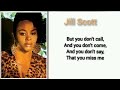 Jill Scott-  insomnia | ( lyrics)