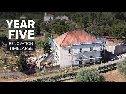 Huge progress on our stone house renovation in Portugal (1 year in 50 minutes)