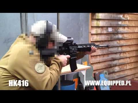 Equipped.pl 5,56 x 45 NATO (.223) HK416 Shooting in Heckler & Koch