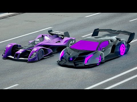 Lamborghini Veneno GTR vs Red Bull X2010 - Drag Race 2010