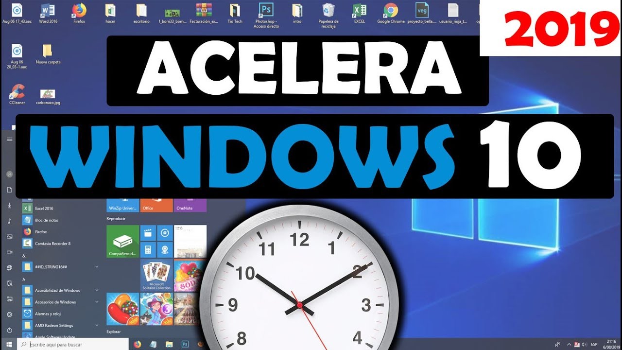 Como acelerar tu PC con Windows 10 al máximo (Configuración 2019)