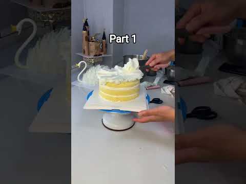 Three layers cake part1#@Hanifacookofficial#cake