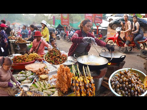 Evening & Night Street Food @ Oudong Resort - Food & Dance On Khmer New Year