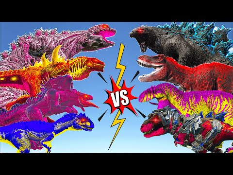 Ark Dinosaur Deathrun Vs Indoraptor Vs Spider T-rex - Ark Creature Survival Evolved