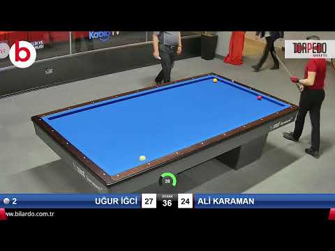 UĞUR İĞCİ & ALİ KARAMAN Bilardo Maçı - 2022 ERKEKLER 1.ETAP-6.TUR