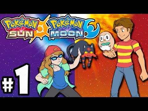 Pokemon Sun and Moon PART 1 - 3DS Gameplay Walkthrough - Alola Starters - Rowlet - Opening Cutscenes