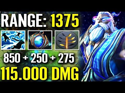 EPIC ZEUS Noone can't Touch - 1375 RANGE Spamming SKILL Dota 2