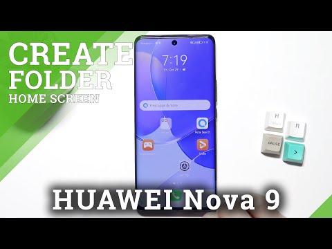 How to Add Folder to Home Screen in HUAWEI Nova 9 - Create Folder