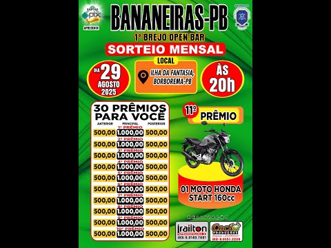 🎉 LIVE AO VIVO | SORTEIO MENSAL CARTÃO PIX PREMIADO DIA 29/08/2025 ÁS 20H