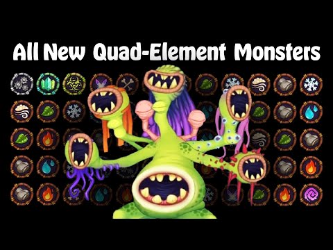 All New Quad-Element Monsters with Rare Whail (My Singing Monsters) Rares & Epics