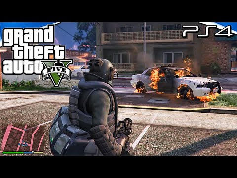Grand Theft Auto V PS4 Free Roam Gameplay - Part 12