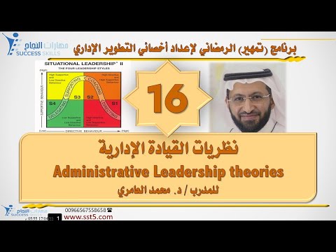 نظريات القيادة الإدارية Administrative Leadership theories مع د. محمد العامري
