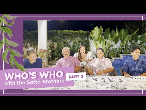 Who's Who with the Sotto Brothers Part 2 | Ciara Sotto