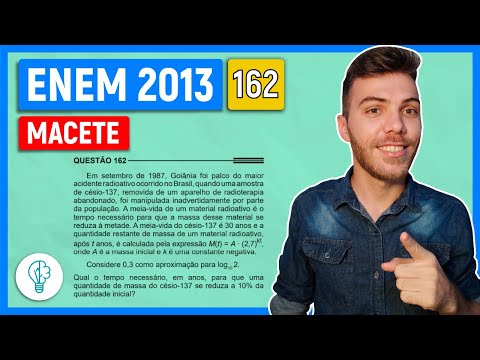 🛑162 Enem 2013 - MACETE -  Em setembro de 1987, Goiânia foi palco do maior acidente radioativo