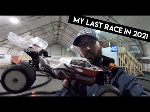 My Last Race of 2021 had lots of crashes. Tekno EB410.2 4WD MOD Buggy A-MAIN - Netcruzer RC