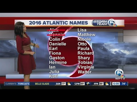2016 Atlantic hurricane season names