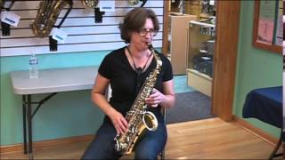 Video thumbnail for Kathy Mitchell Yamaha Alto Sax YAS 23 by Mike Hammer