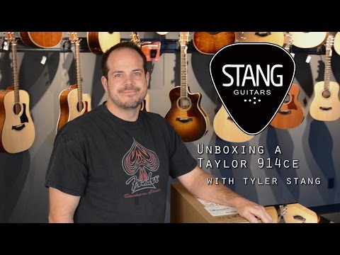 Unboxing a Taylor 914ce at Stang Guitars