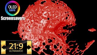 21:9 Ultrawide Color Splashes Multicolor - 10 Hours - 4K - OLED Safe