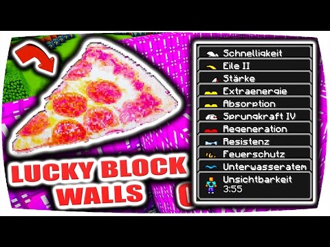 UNBESIEGBARE OP PIZZA mit 44 EXTRA-HERZEN & UNENDLICH EFFEKTEN!! • LUCKY BLOCK WALLS