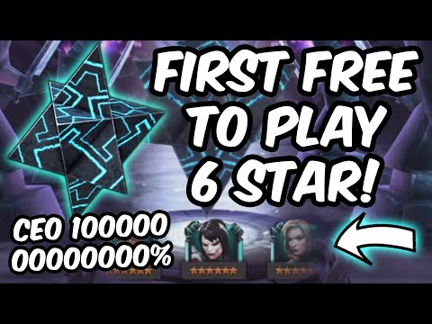 First Free To Play 6 Star Crystal Opening - CEO 10000000% - Marvel Contest of Champions