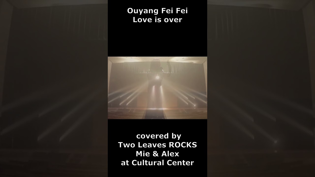 We Rented the Main Hall and Performed! Fei Fei Ouyang - Love is over (Japanese song)3 #Shorts