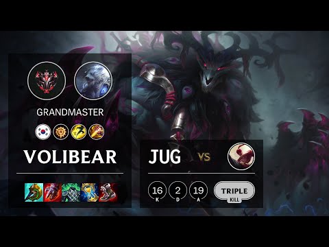 Volibear Jungle vs Lee Sin - KR Grandmaster Patch 11.17