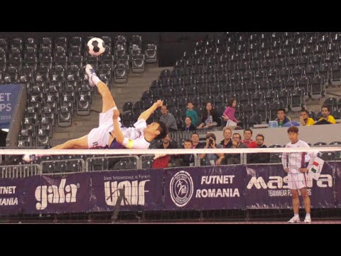 SUI - KOR double - World Futnet Championships Cluj Napoca 2018