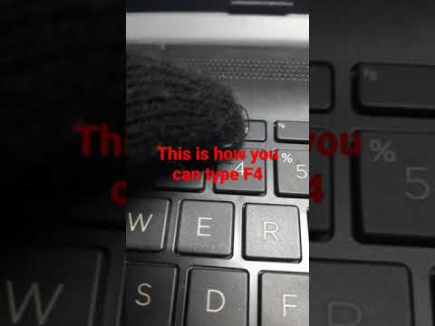 THIS IS HOW YOU CAN TYPE F4(MY LAPTOP EDITION)