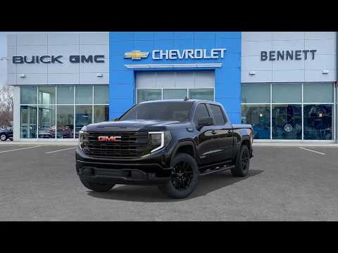 2026 GMC Sierra 1500 Crew Cab Short Box 4-Wheel Drive Elevation in Black for sale at Bennett Chevrolet Cadillac Buick GMC Ltd. in Cambridge, ON