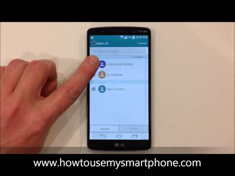 How to Delete Multiple Contacts - LG G3